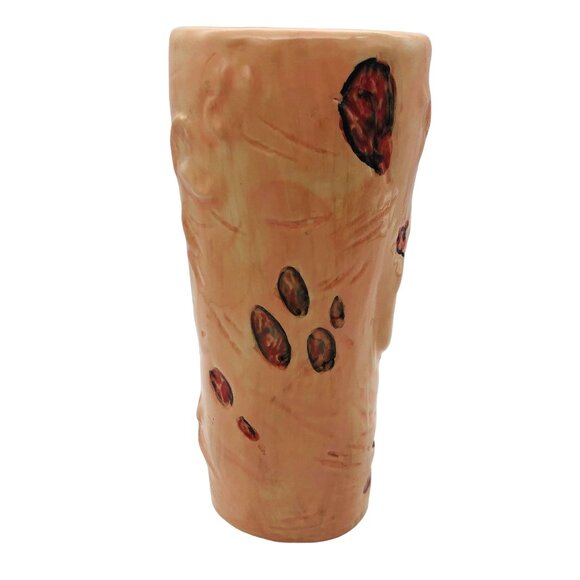 Zombie Head Ceramic Halloween Tumbler Vase Hand-Painted 3D Creepy Decor 10” Tall - Picture 3 of 9